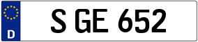 Trailer License Plate